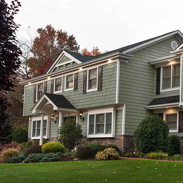 Cedar Spectrum Double 7" Shingle Siding Vinyl Siding