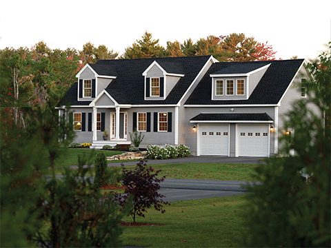 House with traditional lap siding
