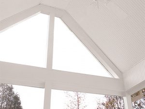 White beaded soffit