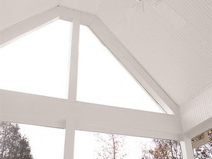 White beaded soffit