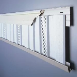 White vinyl deck skirting