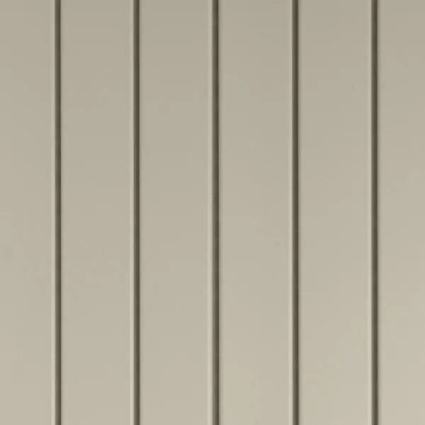 Tan vented vinyl soffit panel